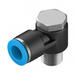 QSLV-G1/2-16 Угловой штуцер с цанговым зажимом и резьбой